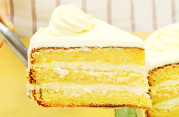 Бисквитный медовый торт со сливочно-сметанным кремом