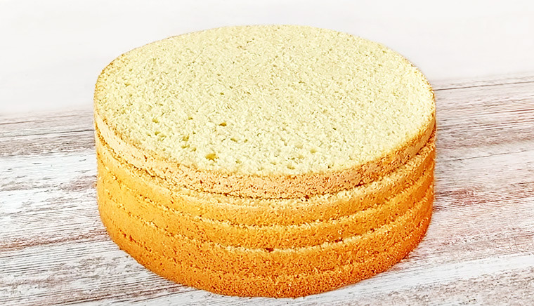 Большой ванильный бисквит (диаметр 28 см)