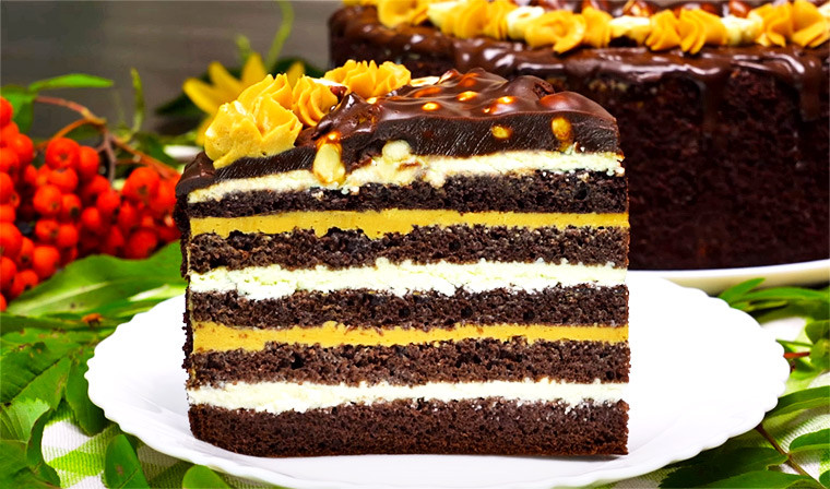 Шоколадный торт «Лакомый кусочек»