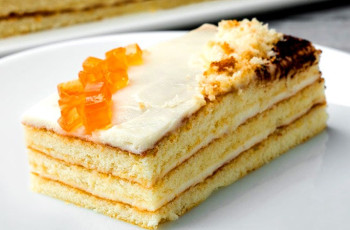 Бисквитный торт со сметанным кремом «5 Ложек»