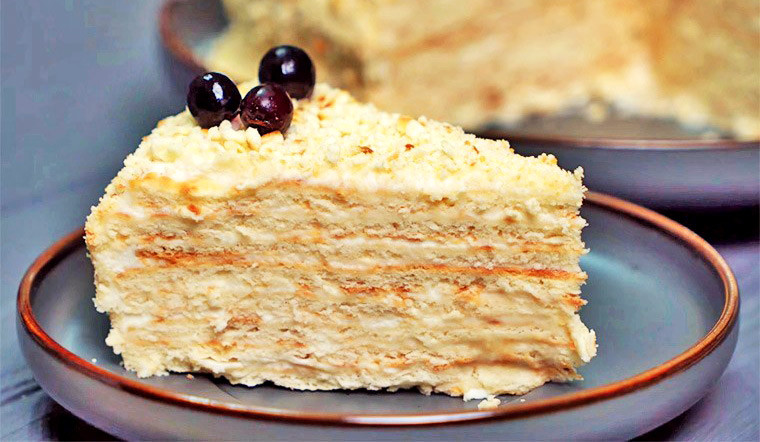 Сметанный торт с фруктами — рецепт с фото пошагово