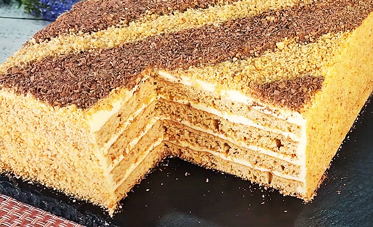 Орехово-медовый торт «Кутузов»