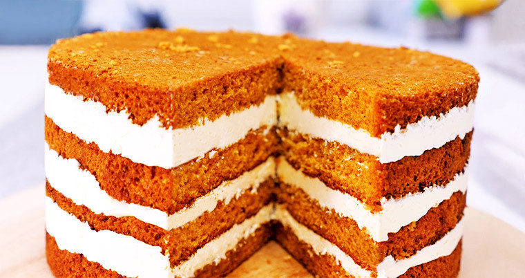 Как приготовить: Простой бисквитный торт с заварным кремом — рецепт и советы от Бабушки Эммы