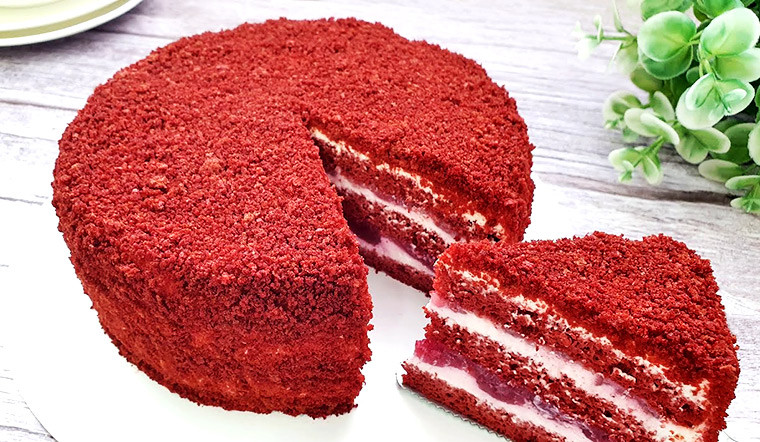 Диетический торт «Красный бархат»