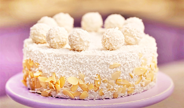 Малиновый торт «Рафаэлло», пошаговый рецепт на ккал, фото, ингредиенты - daiquiri
