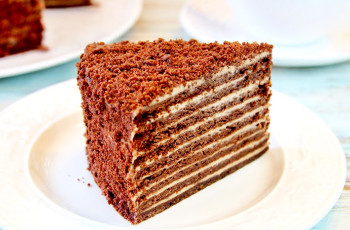 Шоколадный торт со сметанным кремом «Чебурашка»