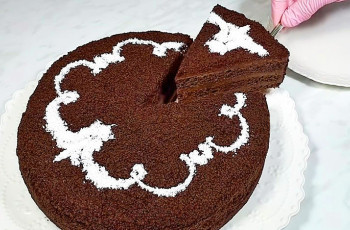 Постный шоколадный торт на кокосовом молоке