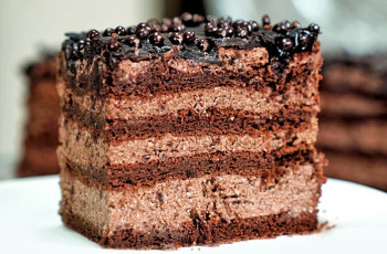 Шоколадный торт без муки и масла