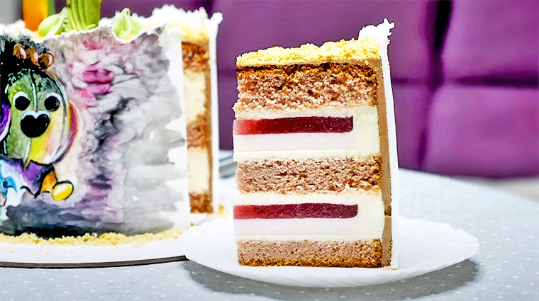 Торт шоколадно-ягодный «Розовые облака», пошаговый рецепт на ккал, фото, ингредиенты - Наташа