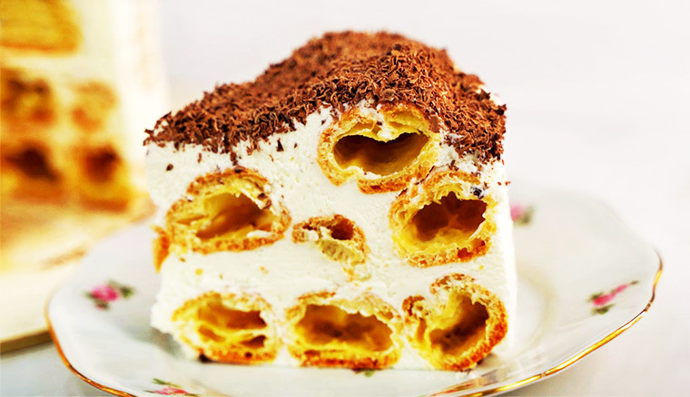 Торт «Дамские пальчики», заварное тесто, крем ❤️ - рецепт автора korenchuk