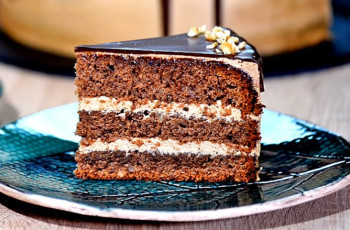 Шоколадный орехово-кофейный торт