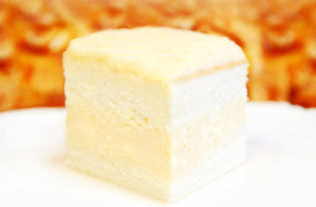 Ангельский торт с кремом дипломат (пломбир)