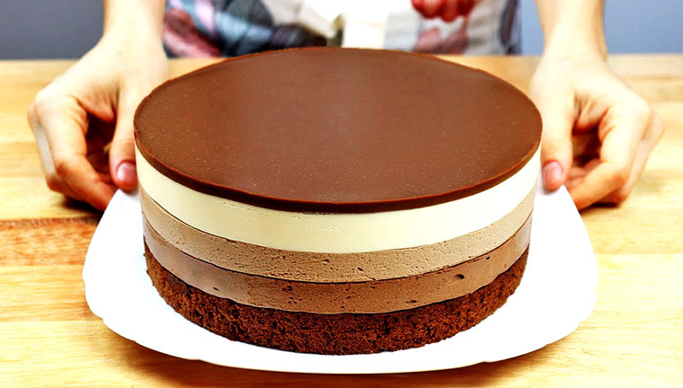 Шоколадный торт «Три шоколада»