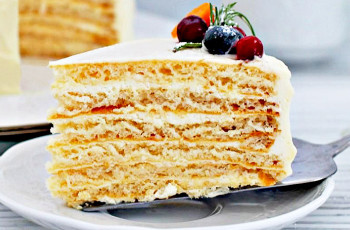 Торт с кремом Пломбир (Дипломат) - подборка лучших рецептов