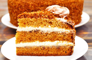 Торт медовик, пошаговый рецепт на ккал, фото, ингредиенты - Ла Ванда