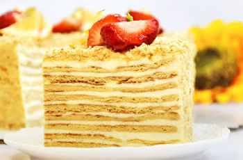 Медовый торт с лимонным кремом «Мадьярский»