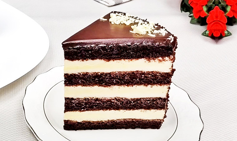 Шоколадный торт со сливочно-творожным кремом «Симфония»