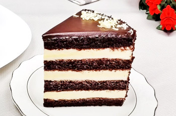 Шоколадный торт со сливочно-творожным кремом «Симфония»