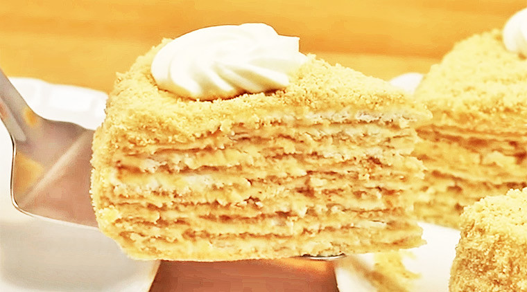Ореховый торт со сметанно-сливочным кремом «Белочка»